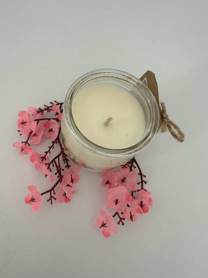 Bougies parfumée à base de cire de soja - La douceur en pot